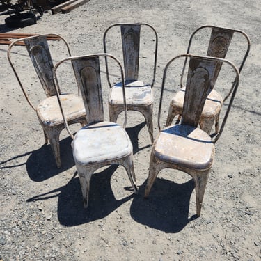 Set of 5 Stolix Style Cafe Chairs