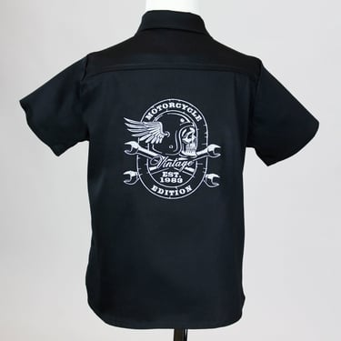 Boy's Embroidered Motorcycle Edition Top 