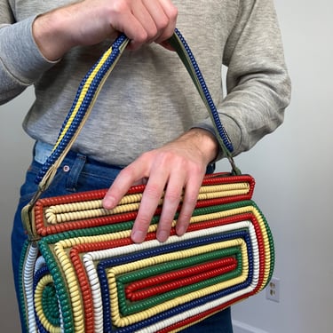 40s Telephone cord handbag 