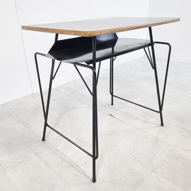 Vintage desk by Willy Van Der Meeren for Tubax, 1950s - mid century desk - vintage school desk - mid century desk 