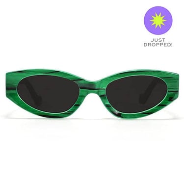Kat Fairchild x Money Moves - Green Women's Sunglasses