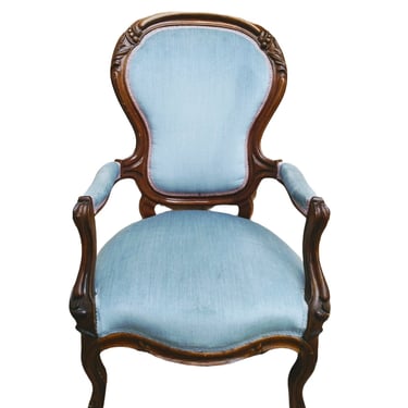 French Louis XVI Style Antique Fauteuil Arm Chairs, Vintage, French Country, Home Decor 