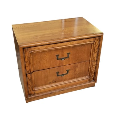 Thomasville Campaign Oak Nightstand 