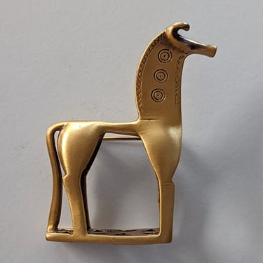 Geometric Greek Horse Brooch 