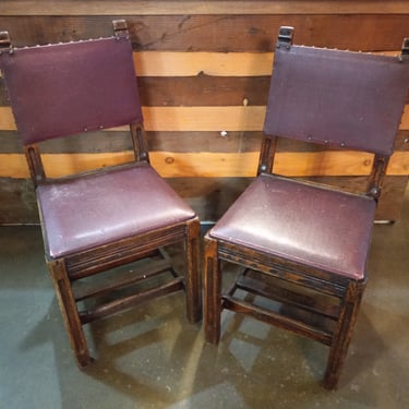 Antique Primitive Chairs Set of Two