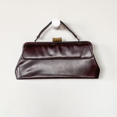1960s Espresso Brown Handbag