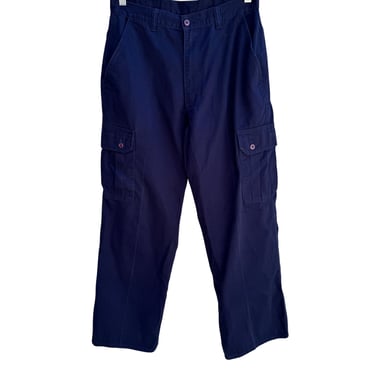 LA Gate Vintage Y2K Navy Mens Side Pockets JNCO Style Utility Cargo Baggy Pants