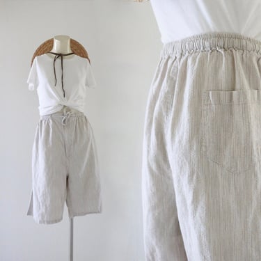 draw string cotton shorts - l 
