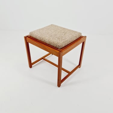 Danish Teak solid Ottoman / side table By Erik buch for O.D Möbler 1960s 