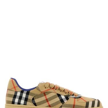 Burberry Men Embroidered Fabric Box Sneakers