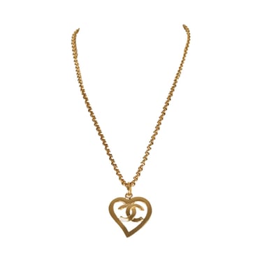 Chanel Gold Heart Logo Chain