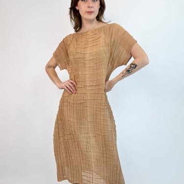 Issey Miyake Blush Plissé Dress