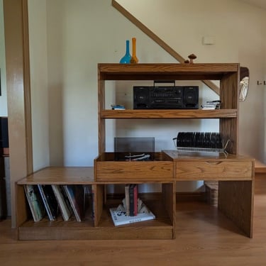 Mid Century Danish Modern Modular Record Cabinet