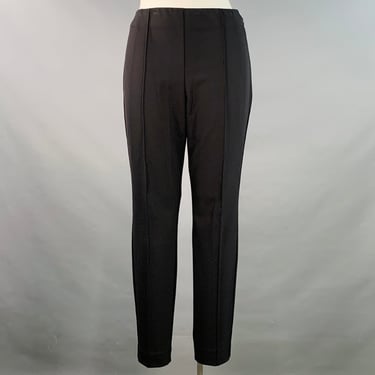 LAFAYETTE 148 Size 12 Gramercy Black Polyamide Blend Side Zipper Dress Pants