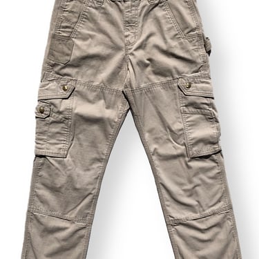 Vintage 90s Carhartt Multi Pocket Cargo Canvas Work Pants Grey/Tan Size W30 L30 