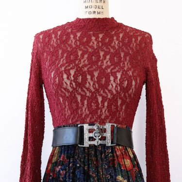 Merlot Lace Bodysuit M/L