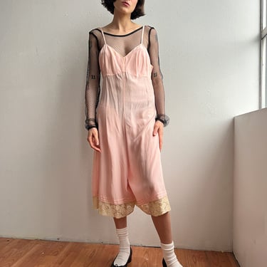 Antique Pink Silk Jumpsuit (S)