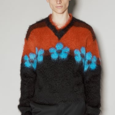 Marni Men Mohair Flower Sweater