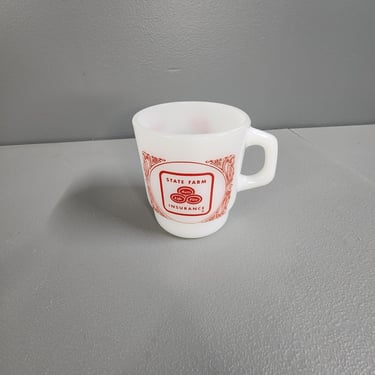 Vintage Anchor Hocking State Farm Advertising Coffee Mug 