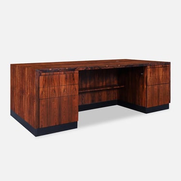 Mid-Century Modern Brazilian Rosewood Executive Desk
