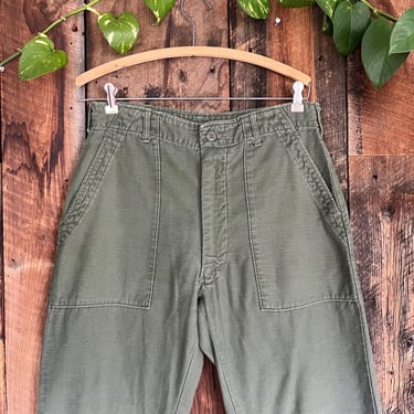 Vintage 70s OG-107 Vietnam Military Pants US Air Force size 29 waist 
