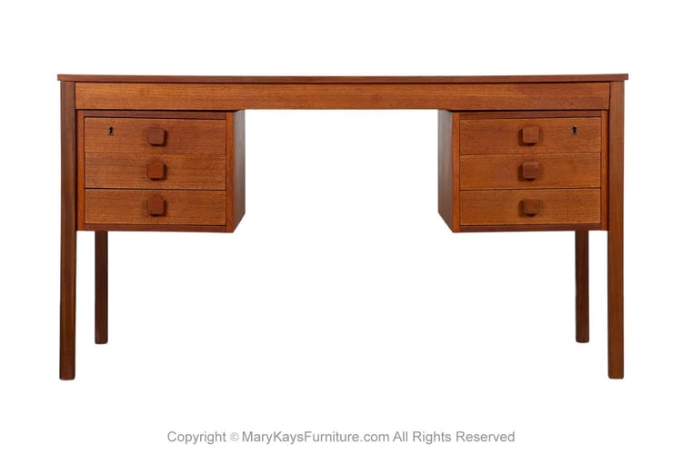 Mid-Century Danish Teak Desk 