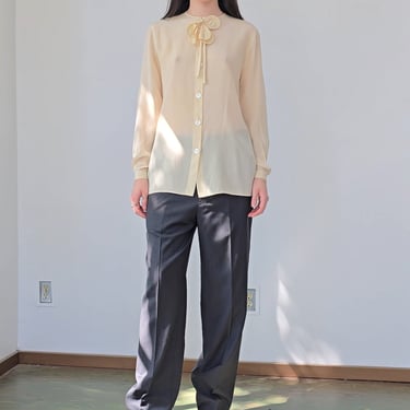 Armani Flowerbud Silk Blouse