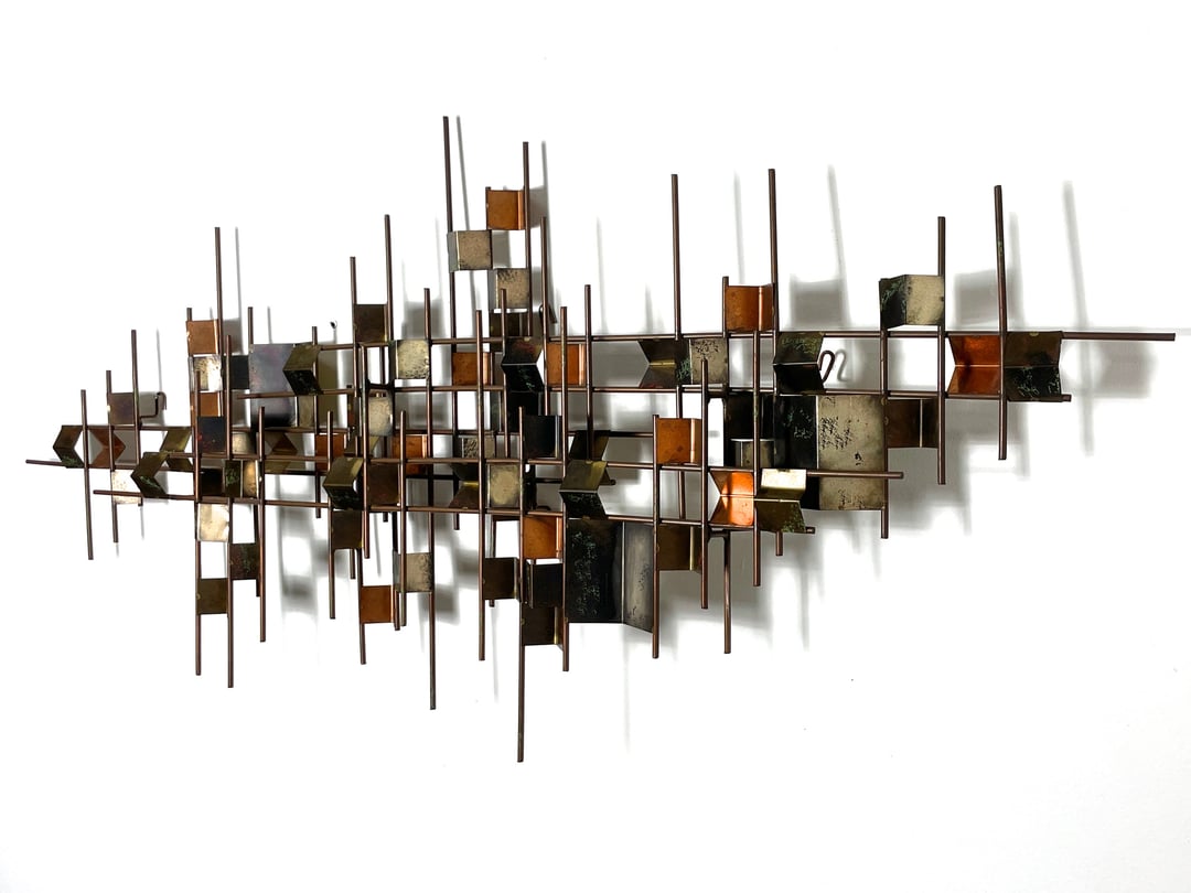 Rare Curtis Jere Abstract Metal Wall Sculpture 1970s Vintage Mid | 20c ...