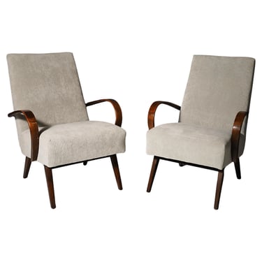 Fully renovated midcentury armchairs by Jaroslav Šmídek, 1960s, set of 2 