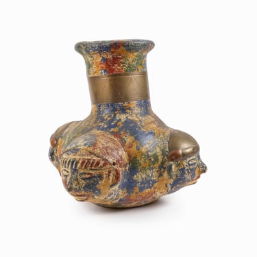 Vintage Ceramic Vase Mexico 