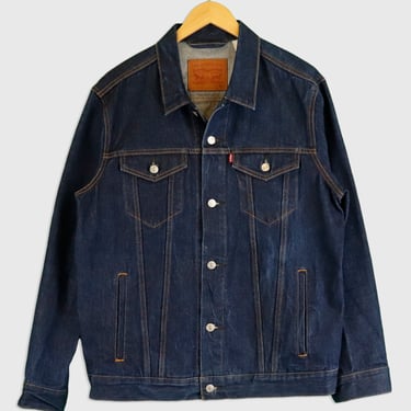 Vintage Levi Brand Front Button Pockets Denim Jacket Sz XL