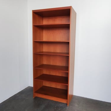 Danish Mid-Century Modern Teak Tall Shelf Bookshelf Bookcase 