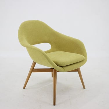 1960s Miroslav Navratil Shell Lounge Chair, Czechoslovakia / Vintage Chair 