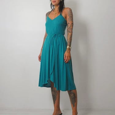 1970's Jewel Wrap Jersey Dress