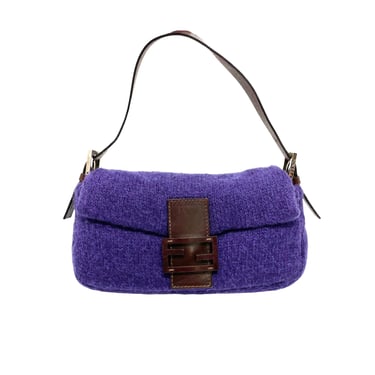 Fendi Purple Wood Baguette Bag