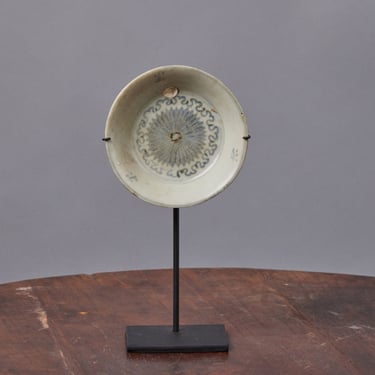 Early 19th Century Shipwreck Saucer Mounted on Stand