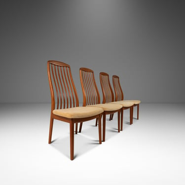 Set of Four (4) Danish Modern Dining Chairs by Preben Schou Andersen for Schou Andersen Møbelfabrik, Denmark, c. 1970's 