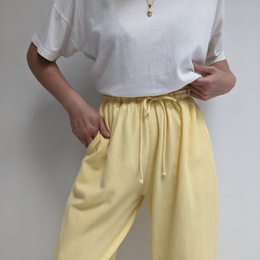 Favorite Vintage Sun Yellow Cotton Gauze Pant