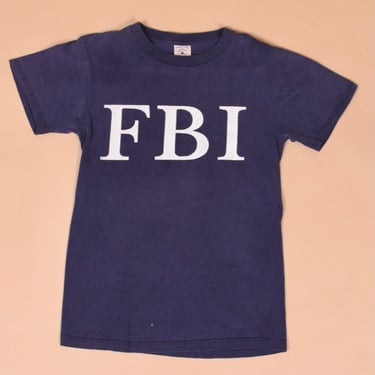 Navy FBI Tee Shirt By Delta Pro Weight, S