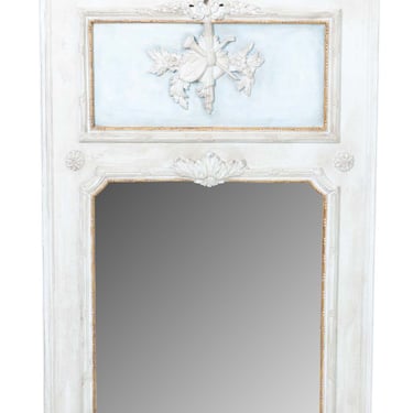 Painted and Gilt Trumeau Mirror