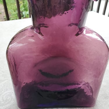 Blenko Amethyst 384 Water Bottle Pitcher Carafe Decanter Made in West Virginia 