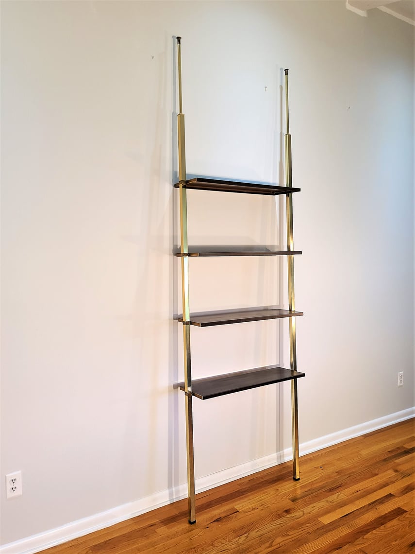 Mid Century Tension Pole Room Divider / Shelving Unit ProRefine Furnishings Cleveland, OH