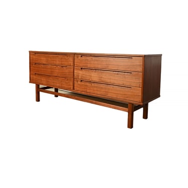 Long Walnut Dresser Credenza by Nils Jonsson made by HJN Mobler Danish Modern 