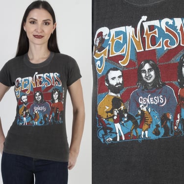 Genesis Band T Shirt, 1978 Rock Tour Tee, Vintage Phil Collins Top, Size Small 