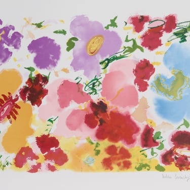 Helen Covensky, Red Petals, Lithograph 