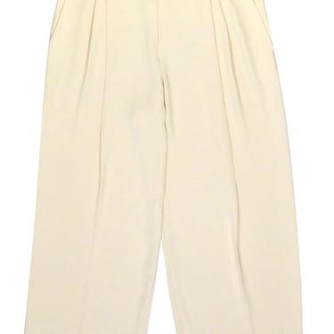 Vince - Cream Wide Leg Pleated Dress Pants Sz 10
