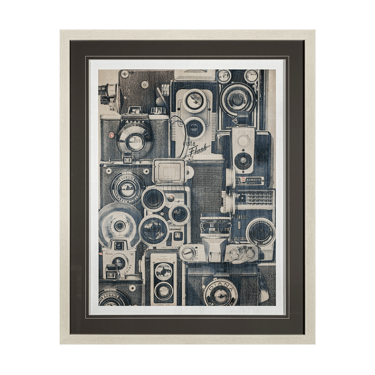 Vintage Cameras Framed Art Print