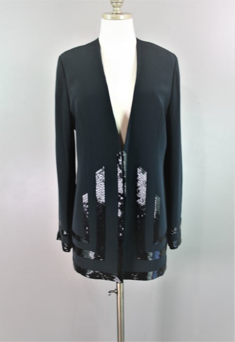 Beaded Blazer - Cocktail Jacket -  Women's Tuxedo - by Sondra -Estimated size 12 