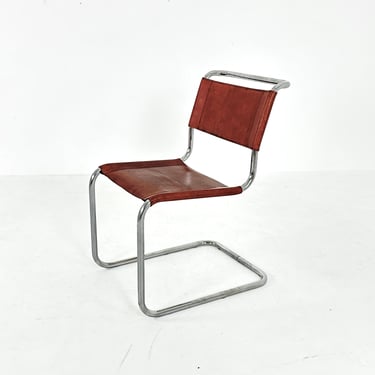 1 of 6 Mid-Century Vintage S33 Chair by Mart Stam & Marcel Breuer from Thonet 1980s 