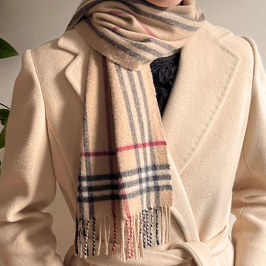 Burberry Plaid Cashmere Scarf